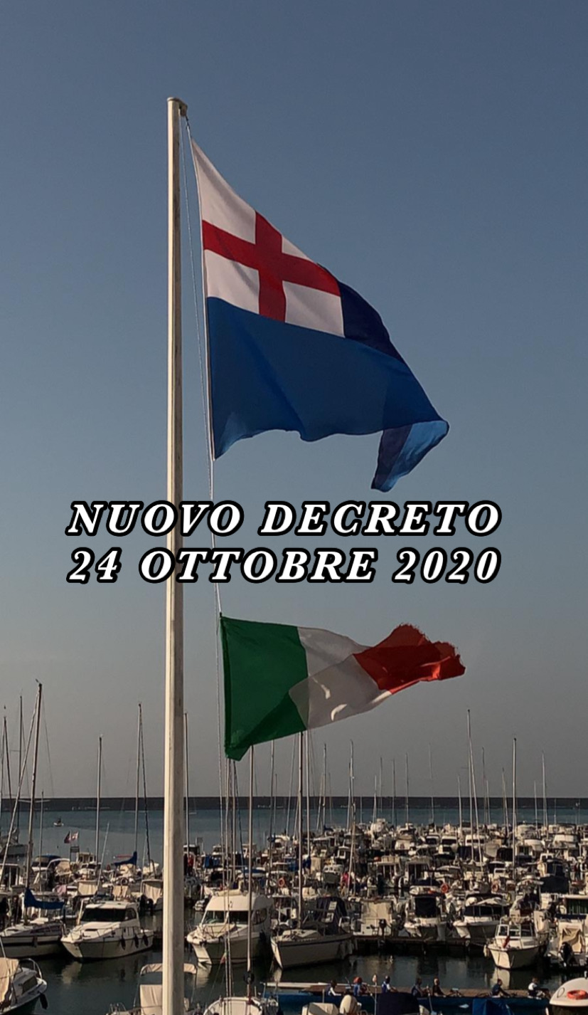 NUOVO DPCM DEL 24 OTTOBRE 2020