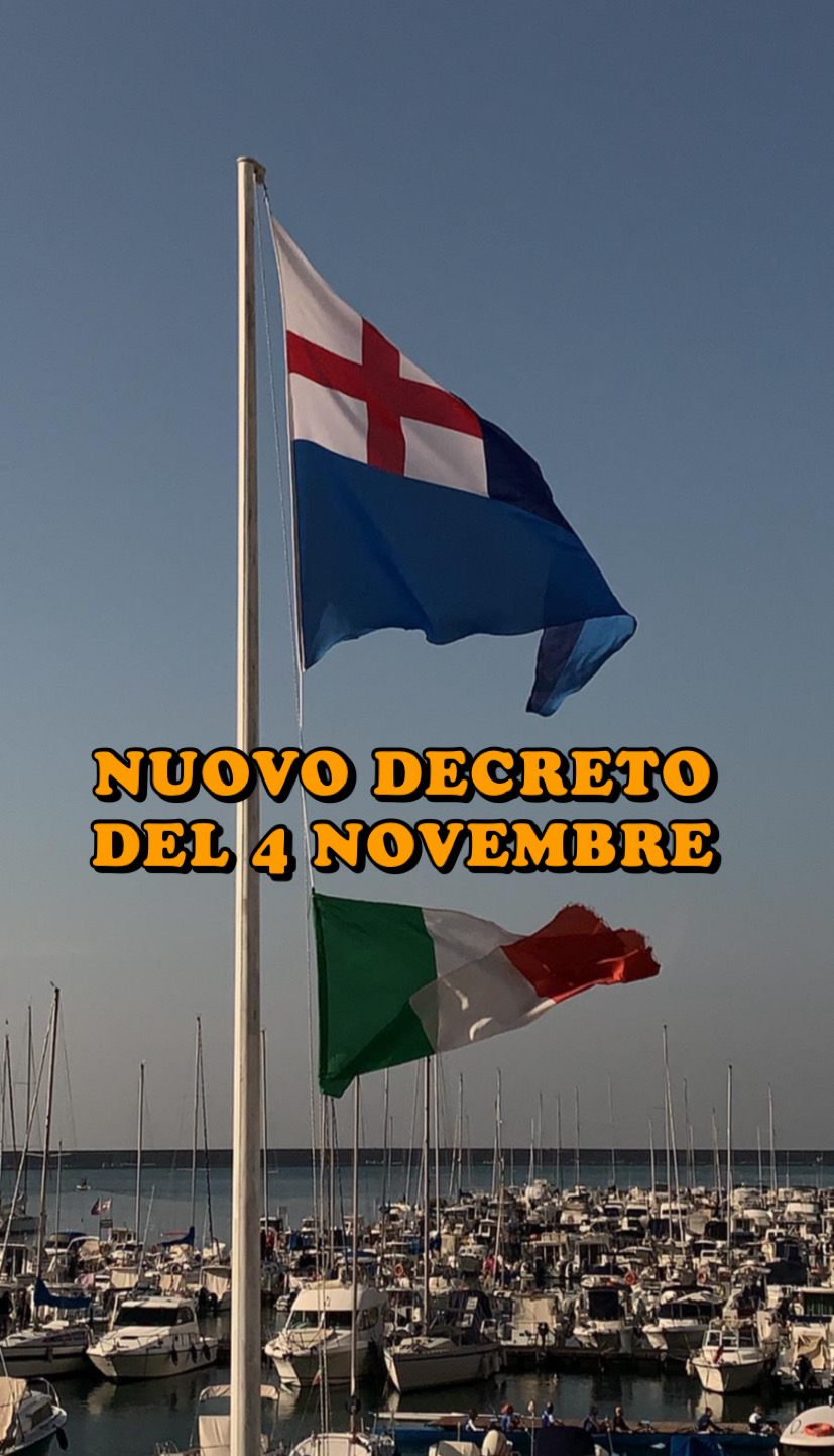NUOVO DECRETO DEL 4 NOVEMBRE